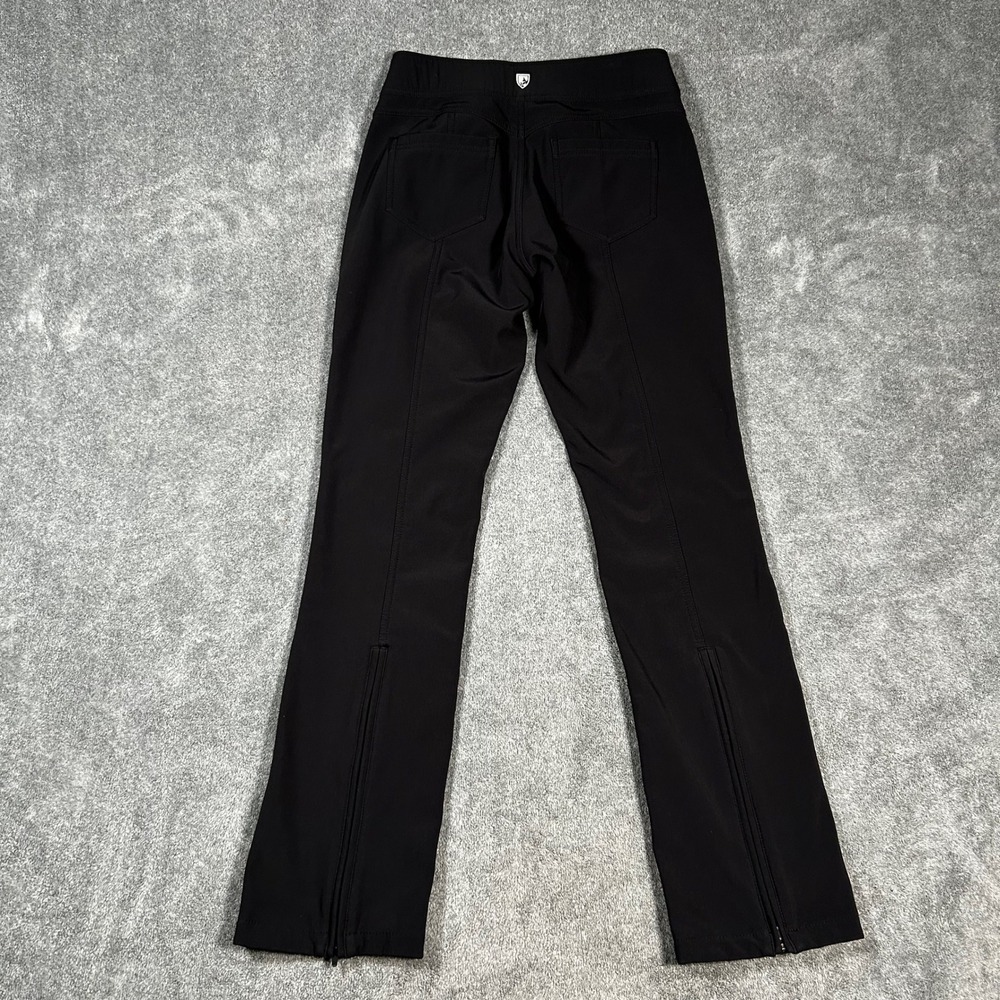 Kuhl Softshell Pants Womens 6 Reg Gray Black Fleece Bootcut Hiking Zip Ankle - Picture 4 of 12